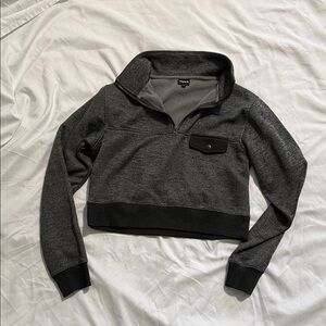Mono B Charcoal Gray Quarter-Zip Sweatshirt